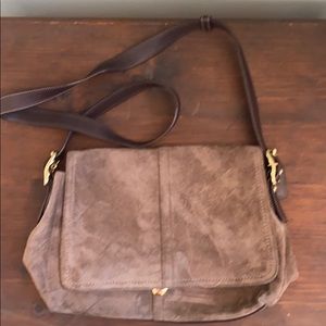 Suede Coach bag